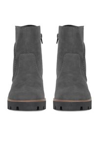 Rieker Trzewiki 79261-45 Szary. Kolor: szary. Materiał: materiał #5