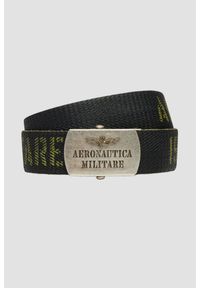 Aeronautica Militare - AERONAUTICA MILITARE Zielony męski pasek Herringbone Ribbon Bel, Rozmiar 100. Kolor: zielony