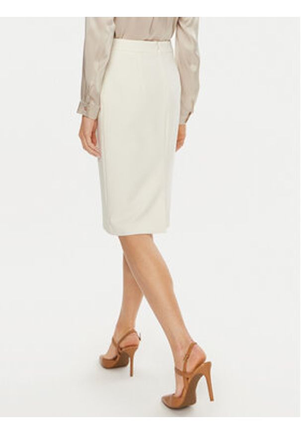 BOSS - Boss Spódnica ołówkowa Vinoa1 50432874 Biały Slim Fit. Kolor: biały. Materiał: syntetyk