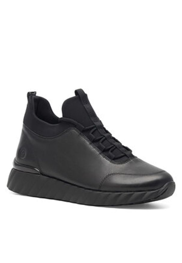 Remonte Sneakersy D5977-01 Czarny. Kolor: czarny. Materiał: skóra