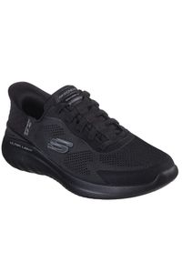 skechers - Adidasy Skechers Bounder 2.0 - Emerge, Mężczyźni. Zapięcie: sznurówki. Kolor: czarny. Materiał: materiał, syntetyk. Szerokość cholewki: normalna. Model: Skechers Sport. Sport: turystyka piesza