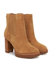 Lauren Ralph Lauren - LAUREN RALPH LAUREN Botki 802942566001 Brązowy. Kolor: brązowy. Materiał: zamsz, skóra #5