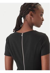 Hugo - HUGO Sukienka koktajlowa Kalamara-3 50533641 Czarny Slim Fit. Kolor: czarny. Materiał: syntetyk. Styl: wizytowy #5