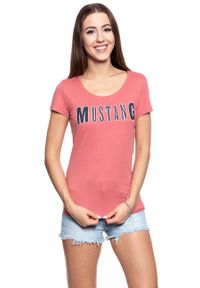 Mustang - MUSTANG T SHIRT DAMSKI Alexia C Print 1009641 8271. Wzór: nadruk #1