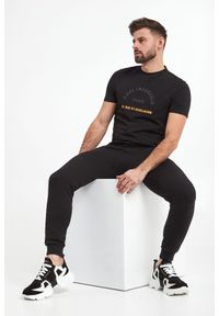 Karl Lagerfeld - T-shirt męski KARL LAGERFELD. Materiał: włókno, bawełna. Wzór: nadruk #1