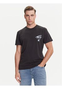 Tommy Jeans T-Shirt Signature City DM0DM21934 Czarny Regular Fit. Kolor: czarny. Materiał: bawełna #1
