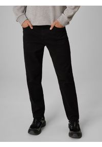 4f - 4F Spodnie casual męskie - czarne XXL. Okazja: na co dzień. Kolor: czarny. Materiał: materiał, tkanina. Styl: casual #2