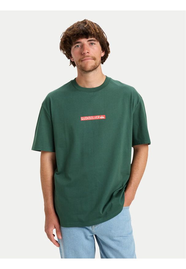 Quiksilver T-Shirt Dna Clicker EQYZT08207 Zielony Regular Fit. Kolor: zielony. Materiał: bawełna