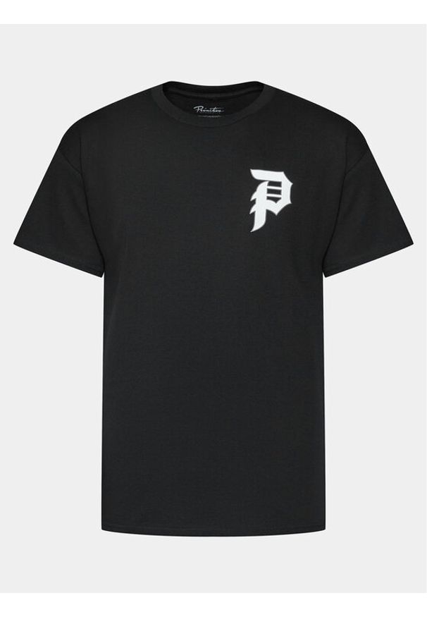 Primitive T-Shirt Tangle PAPFA2300 Czarny Regular Fit. Kolor: czarny. Materiał: bawełna