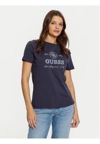 Guess T-Shirt V5RI05 J1314 Granatowy Regular Fit. Kolor: niebieski. Materiał: bawełna #1