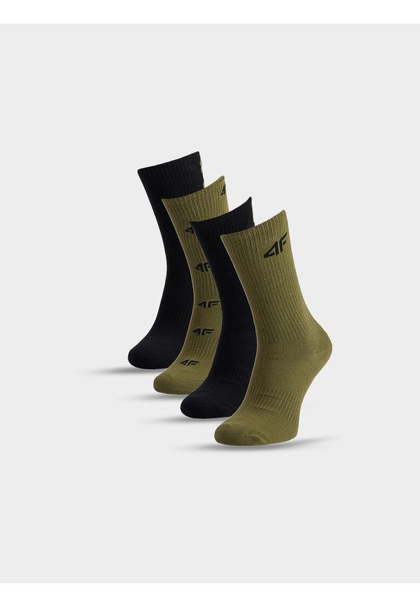4f - 4F Skarpetki casual za kostkę (3-pack) chłopięce - multikolor 32-34. Kolor: wielokolorowy. Materiał: włókno, materiał, poliamid, bawełna