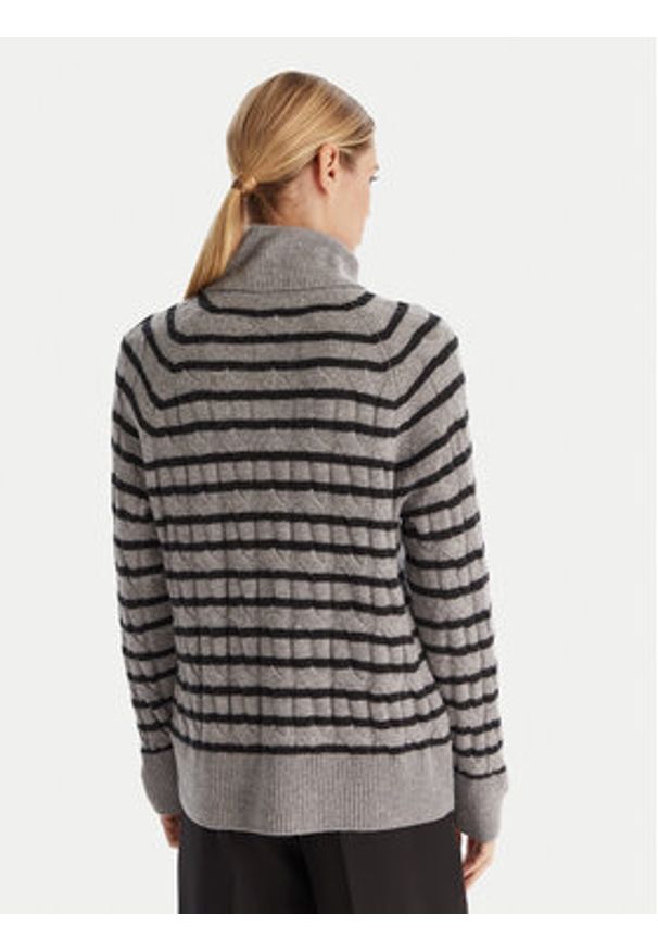 TOMMY HILFIGER - Tommy Hilfiger Golf WW0WW46791 Szary Regular Fit. Typ kołnierza: golf. Kolor: szary. Materiał: wełna