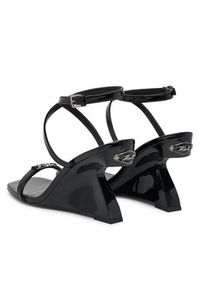 Karl Lagerfeld - KARL LAGERFELD Sandały Waverly KL34612 Czarny. Kolor: czarny. Materiał: skóra #6