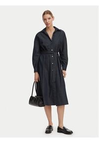 Armani Exchange Sukienka koszulowa XW001794 AF21337 MB001 Granatowy Regular Fit. Kolor: niebieski. Materiał: bawełna. Typ sukienki: koszulowe #2