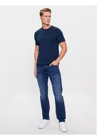 Trussardi Jeans - Trussardi T-Shirt 52T00767 Granatowy Regular Fit. Kolor: niebieski. Materiał: bawełna #4