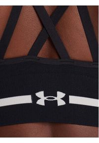 Under Armour Biustonosz sportowy Ua Seamless Low Long Bra 1357719-001 Czarny Compression Fit. Kolor: czarny. Materiał: syntetyk #5
