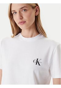 Calvin Klein Jeans Komplet 2 t-shirtów LV047C905G Biały Regular Fit. Kolor: biały. Materiał: bawełna #4