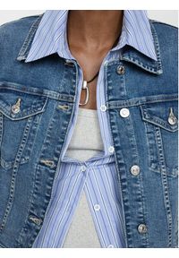 mango - Mango Kurtka jeansowa Vicky 77050276 Niebieski Regular Fit. Kolor: niebieski. Materiał: bawełna #6