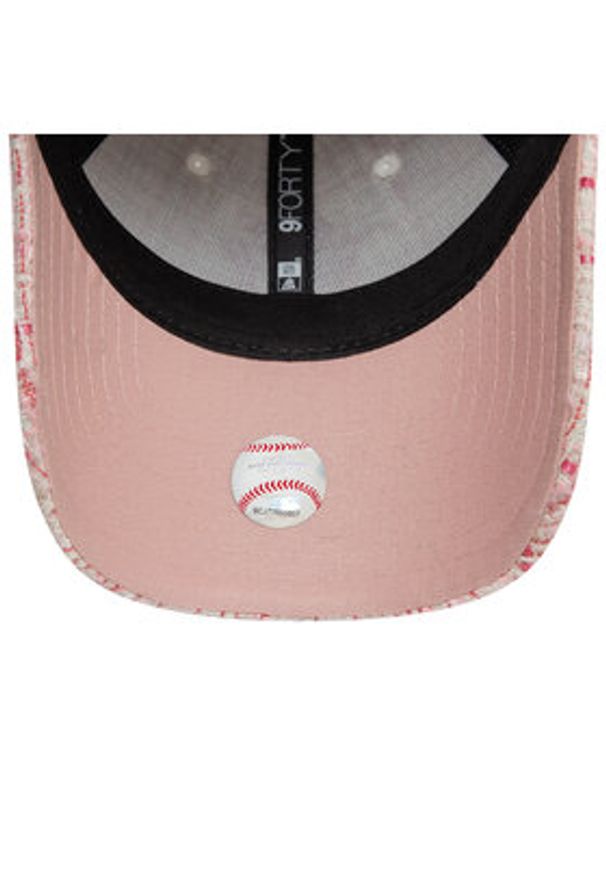 New Era Czapka z daszkiem New York Yankees Tweed 9Forty 60595382 Różowy. Kolor: różowy. Materiał: poliester
