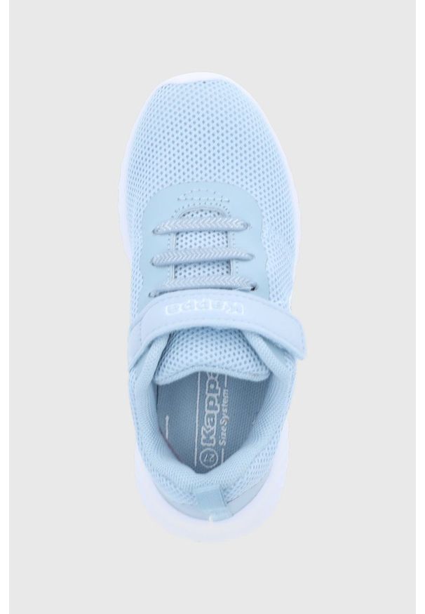 Kappa buty dziecięce Ces. Nosek buta: okrągły. Zapięcie: rzepy. Kolor: niebieski. Materiał: guma. Wzór: nadruk