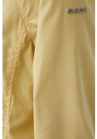 Geox kurtka przeciwdeszczowa BULMYA damska kolor żółty przejściowa. Okazja: na co dzień. Kolor: żółty. Długość rękawa: raglanowy rękaw. Wzór: paski. Styl: casual #3