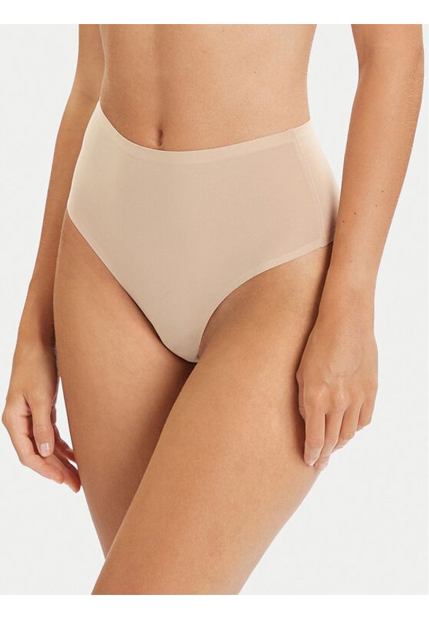 Chantelle Biustonosz top Soft Stretch C16A10 Beżowy. Kolor: beżowy. Materiał: syntetyk