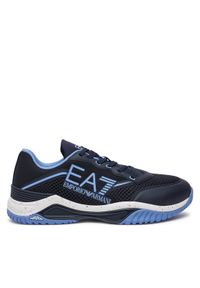 EA7 Emporio Armani Sneakersy X8X192 XK407 U247 Granatowy. Kolor: niebieski. Materiał: skóra #1