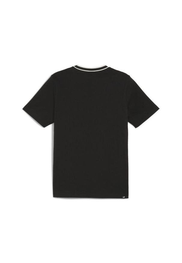 Puma - Męska koszulka z nadrukiem PUMA SQUAD PUMA Black. Kolor: czarny. Materiał: bawełna, materiał. Wzór: nadruk. Sport: fitness