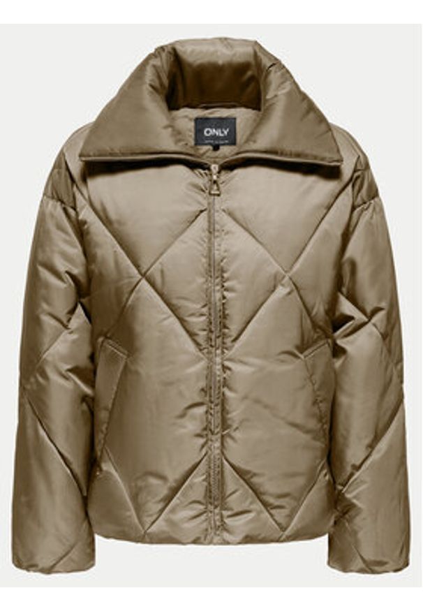 only - ONLY Kurtka zimowa Pippi 15322803 Brązowy Regular Fit. Kolor: brązowy. Materiał: syntetyk. Sezon: zima
