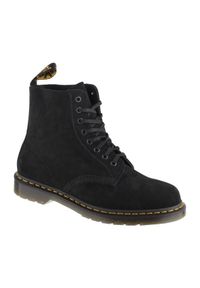 Glany Dr. Martens 1460 Pascal DM27457001 czarne. Zapięcie: sznurówki. Kolor: czarny. Materiał: guma, skóra, zamsz