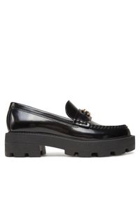 Guess Loafersy FLTYNK ELE14 Czarny. Kolor: czarny. Materiał: skóra