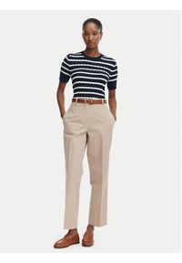 TOMMY HILFIGER - Tommy Hilfiger Chinosy WW0WW52817 Beżowy Slim Fit. Kolor: beżowy. Materiał: syntetyk #2