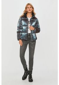 Calvin Klein Jeans - Kurtka. Typ kołnierza: bez kaptura. Kolor: fioletowy. Materiał: poliester, materiał. Wzór: gładki #5