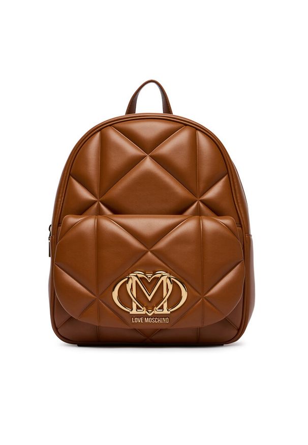 Love Moschino - Plecak LOVE MOSCHINO. Kolor: brązowy