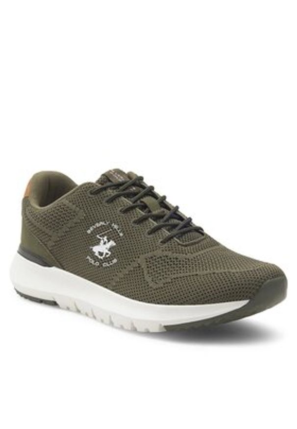 Beverly Hills Polo Club Sneakersy V5-6136 Khaki. Kolor: brązowy. Materiał: materiał