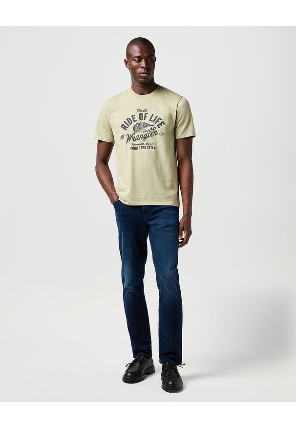 Wrangler - WRANGLER MĘSKIE SPODNIE JEANSOWE WRANGLER TEXAS SLIM SAPPHIRE STONE 112364460