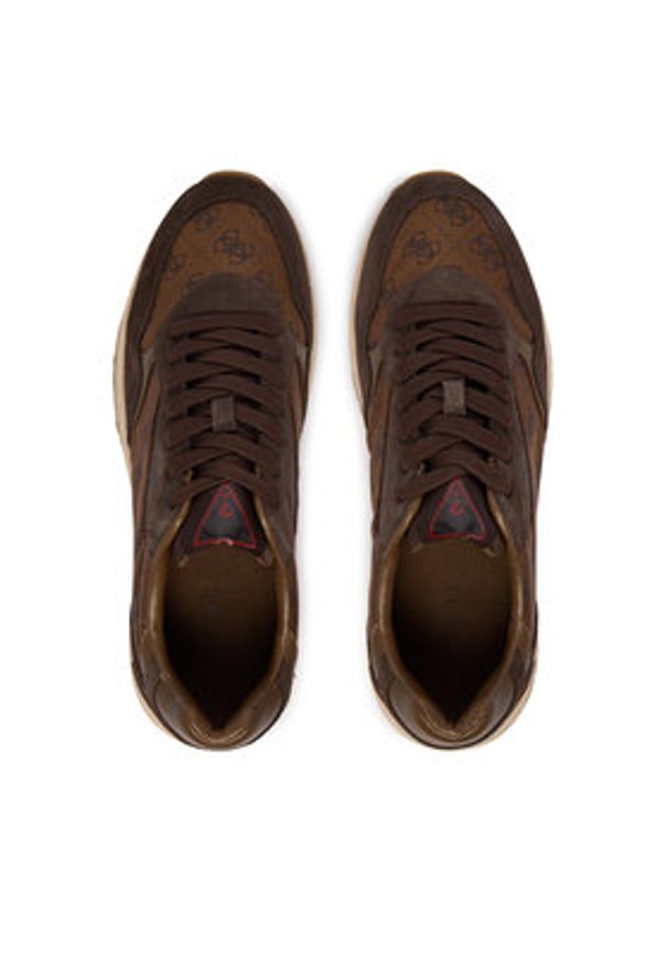 Guess Sneakersy FMPARA FAL12 Brązowy. Kolor: brązowy. Materiał: materiał