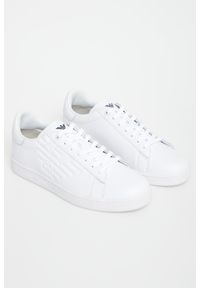 EA7 Emporio Armani - Sneakersy męskie skórzane EA7 EMPORIO ARMANI. Materiał: skóra