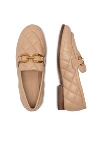 Badura Loafersy VICTORIA-05W1-042 Beżowy. Kolor: beżowy. Materiał: skóra #7