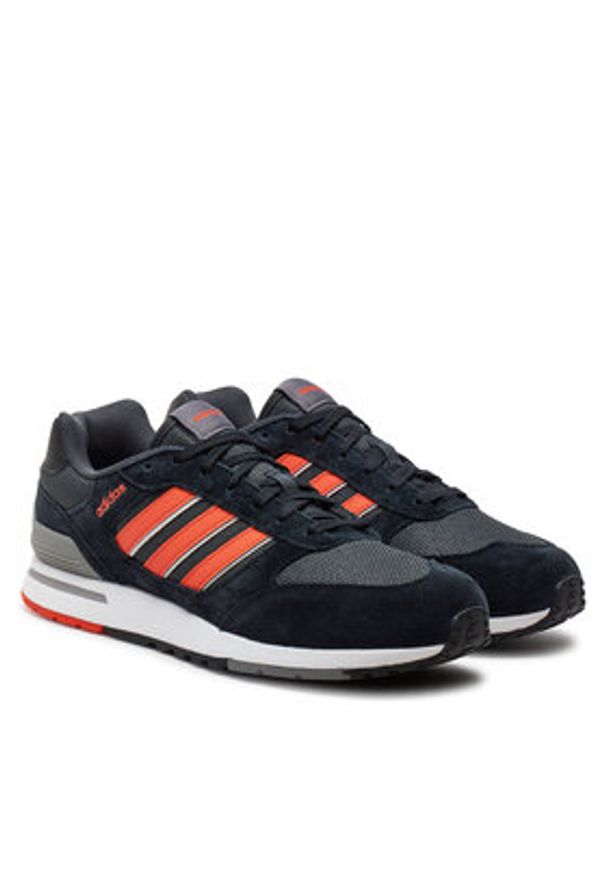Adidas - adidas Sneakersy Run 80s ID1266 Czarny. Kolor: czarny. Materiał: zamsz, skóra. Sport: bieganie
