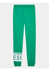 Guess Spodnie dresowe J3YQ11 KA6R4 Zielony Regular Fit. Kolor: zielony. Materiał: bawełna