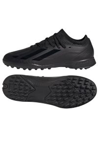 Adidas - Buty adidas X Crazyfast.3 Tf Jr IE1570 czarne. Kolor: czarny. Materiał: syntetyk, materiał. Szerokość cholewki: normalna