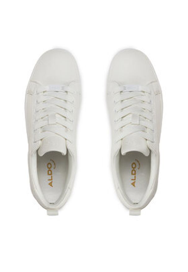 Aldo Sneakersy Meadow 13388407 Biały. Kolor: biały. Materiał: skóra