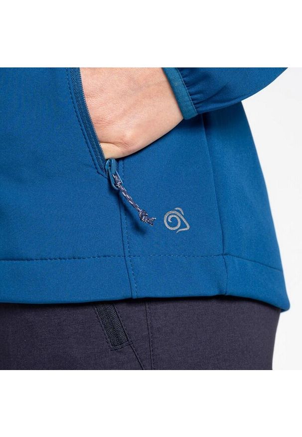 CRAGHOPPERS - Kurtka Damska Expert Basecamp Soft Shell. Kolor: niebieski. Materiał: softshell. Sport: turystyka piesza