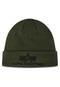 Alpha Industries Czapka 3D Beanie 168910 Zielony. Kolor: zielony. Materiał: materiał