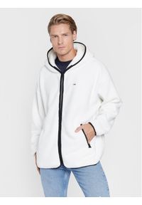 Polar Tommy Jeans. Kolor: biały. Materiał: polar #1