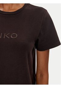 Pinko T-Shirt Moro 101752 A227 Brązowy Regular Fit. Kolor: brązowy. Materiał: bawełna. Wzór: moro