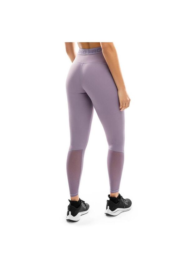 SIROKO - Damskie legginsy do biegania Fitness Siroko Glory. Kolor: fioletowy. Materiał: materiał. Sezon: zima. Sport: fitness