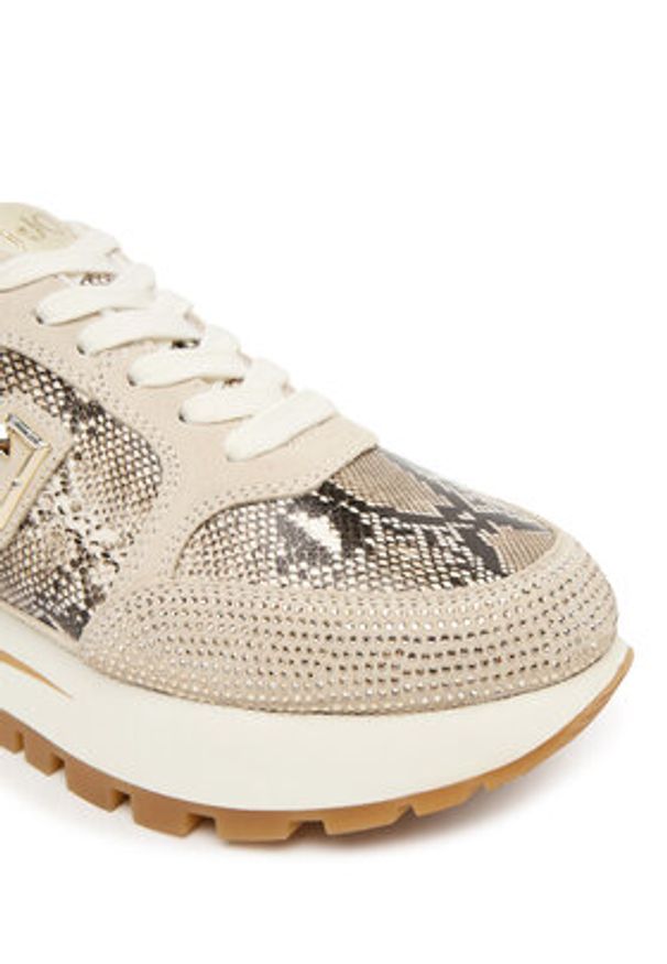 Liu Jo Sneakersy Amazing 25 BF5049 PX747 Beżowy. Kolor: beżowy. Materiał: skóra, zamsz