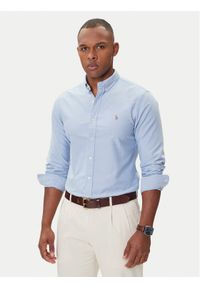Polo Ralph Lauren Koszula Classics 710767444001 Niebieski Slim Fit. Typ kołnierza: polo. Kolor: niebieski. Materiał: bawełna